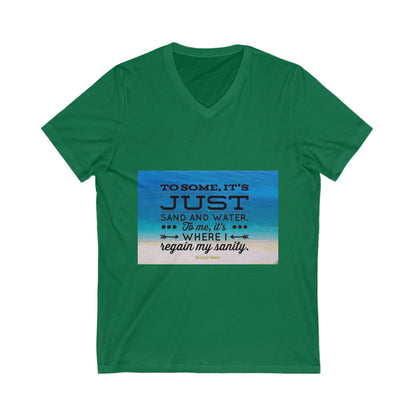 Dr. Beach Unisex Short Sleeve V-Neck Tee