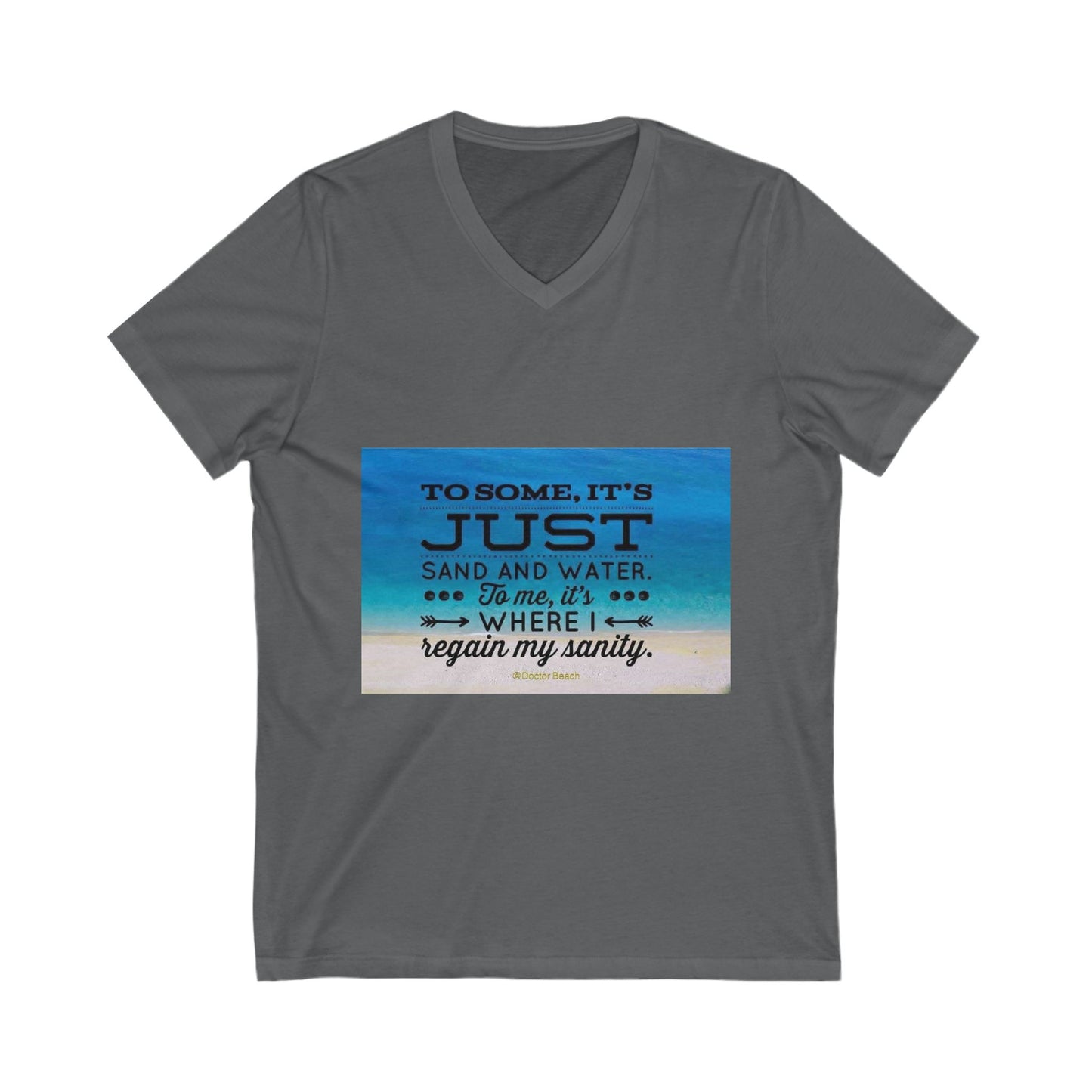 Dr. Beach Unisex Short Sleeve V-Neck Tee