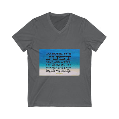 Dr. Beach Unisex Short Sleeve V-Neck Tee