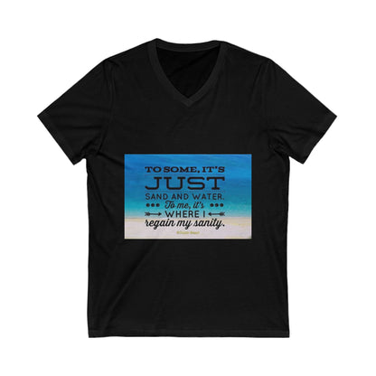 Dr. Beach Unisex Short Sleeve V-Neck Tee