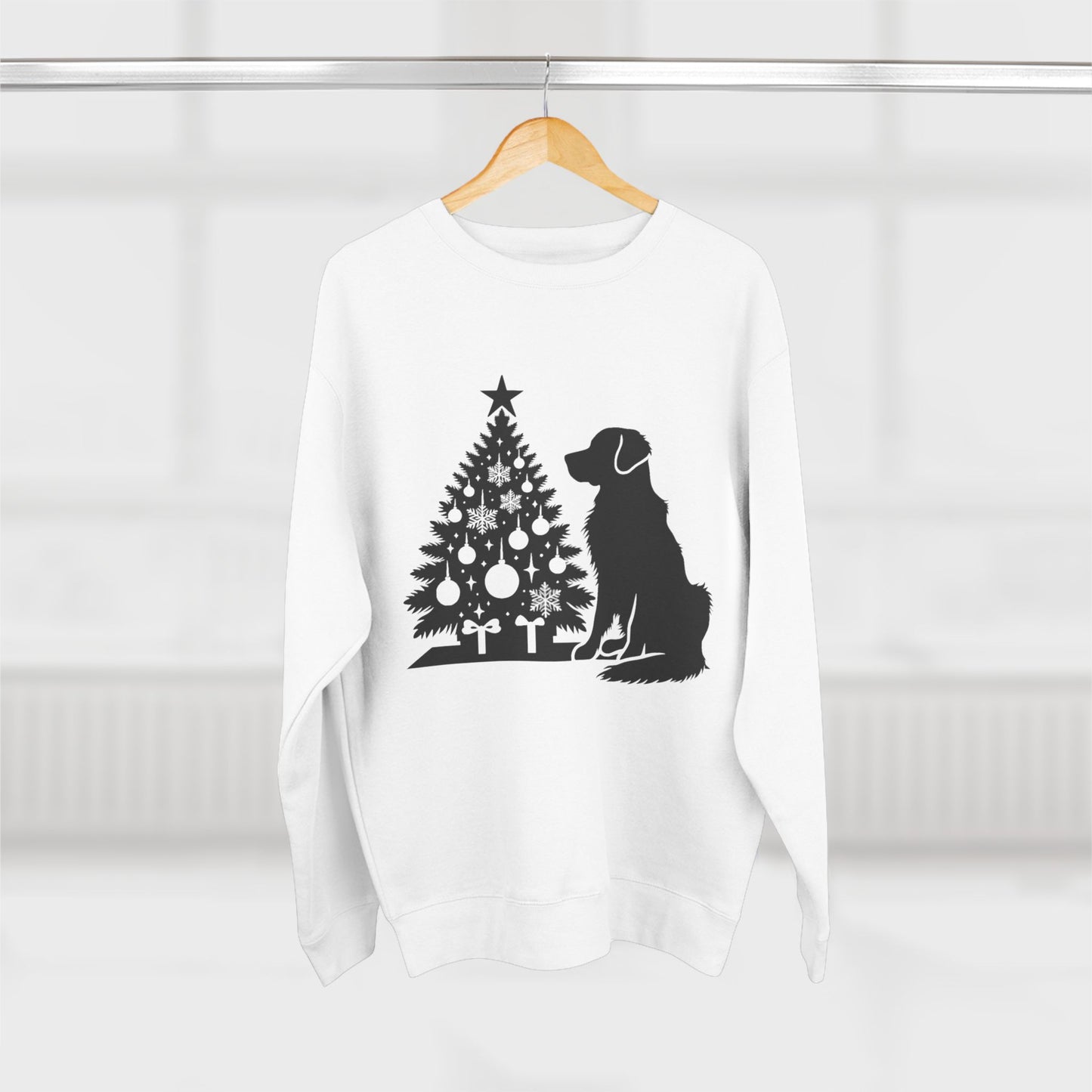 Golden Christmas Tree Unisex Crewneck Sweatshirt