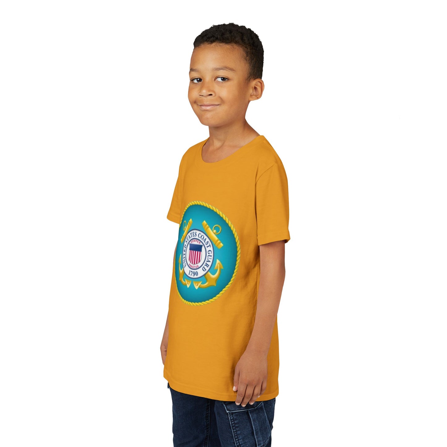 US Coast Guard Youth Unisex Short Sleeve Crewneck Tee