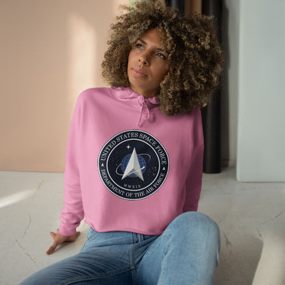 US Space Force Women's Crop Hoodie