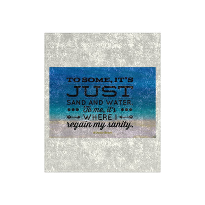 Dr. Beach Crushed Velvet Blanket