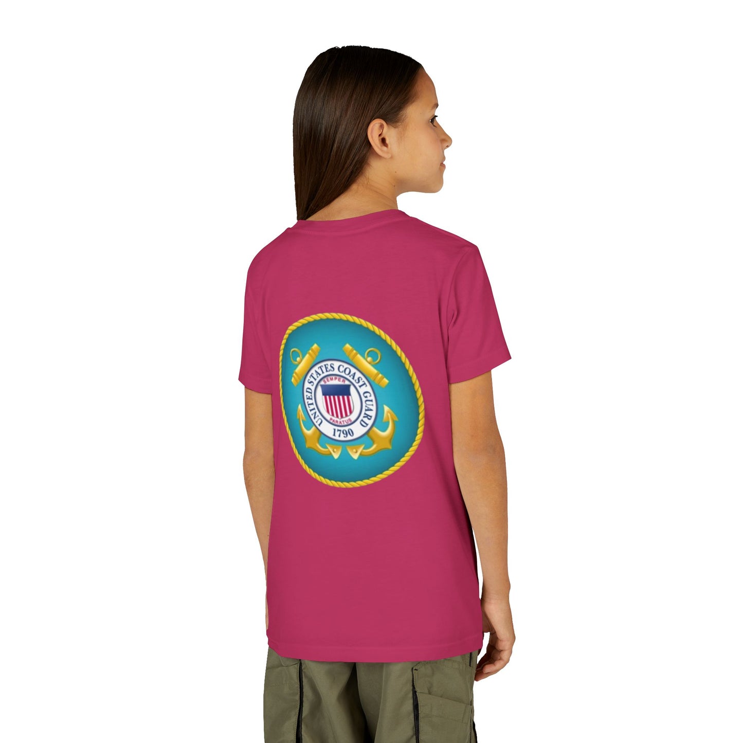 US Coast Guard Youth Unisex Short Sleeve Crewneck Tee