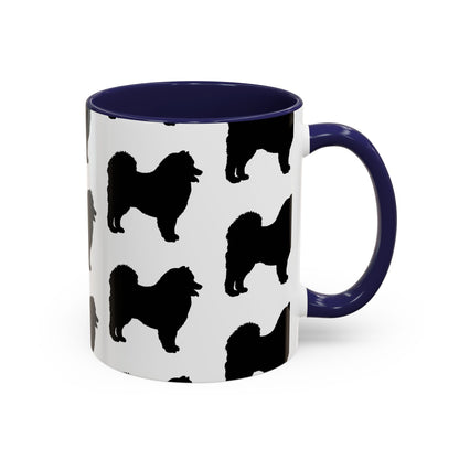 Samoyed Silhouette 2-Tone Coffee Mug