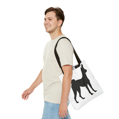 Basenji Silhouette Tote Bag