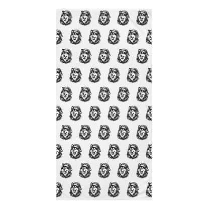 Santa Paws Malamute Mink-Cotton  Beach Towel