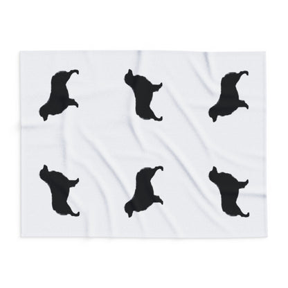 Aussie  Silhouette Arctic Fleece Blanket