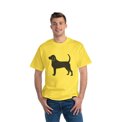Bloodhound Silhouette Men's Short-Sleeve Crewneck Tee