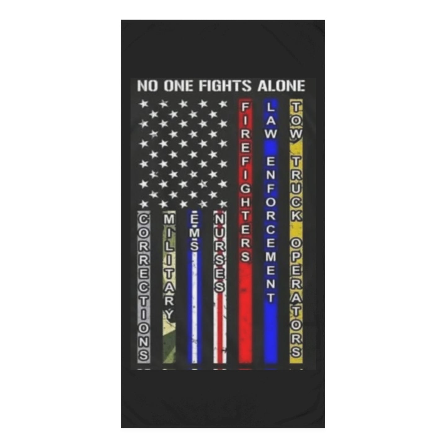 No One Fights Alone Mink-Cotton  Beach Towel