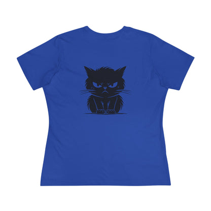 Angry Cat Women's Short Sleeve Crewneck Tee