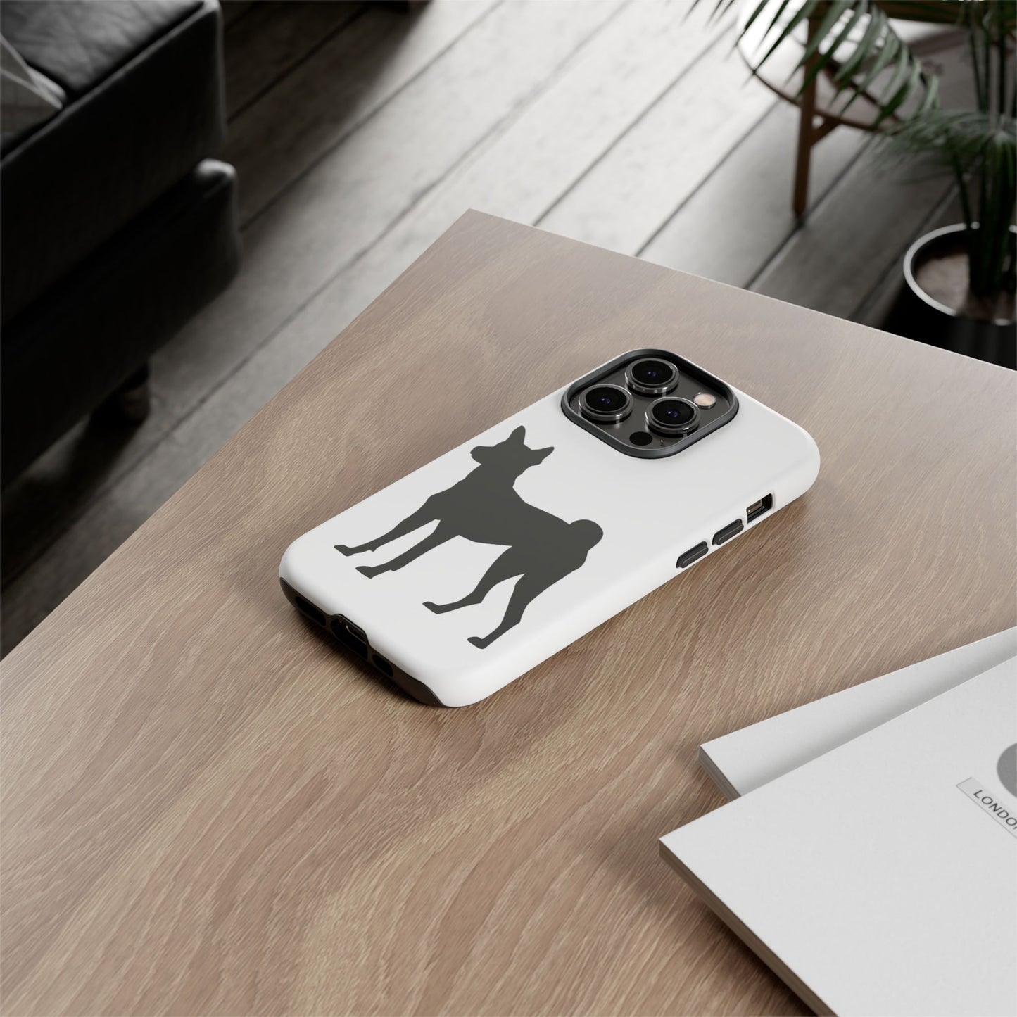 Basenji Silhouette iPhone Case