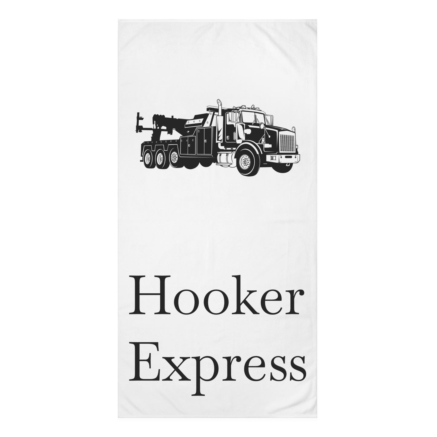 H**ker Express Heavy Tow Truck Mink-Cotton  Beach Towel