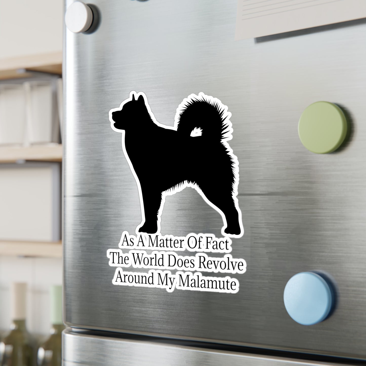 Matter Of Fact Malamute Vinyl Decal