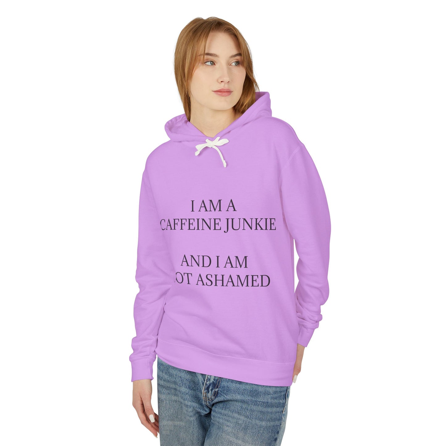 Caffiene Junkie Unisex Lightweight Hoodie