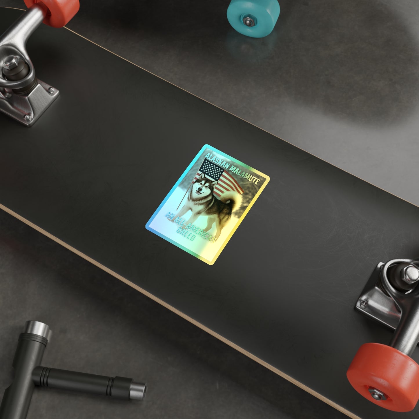All-American Breed Holographic Sticker