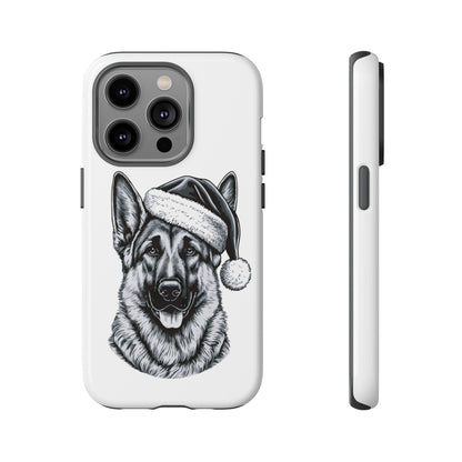 Santa Paws German Shepherd iPhone Case