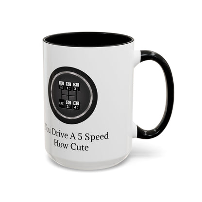 5 Speed How Cute 2-Tone Coffee Mug