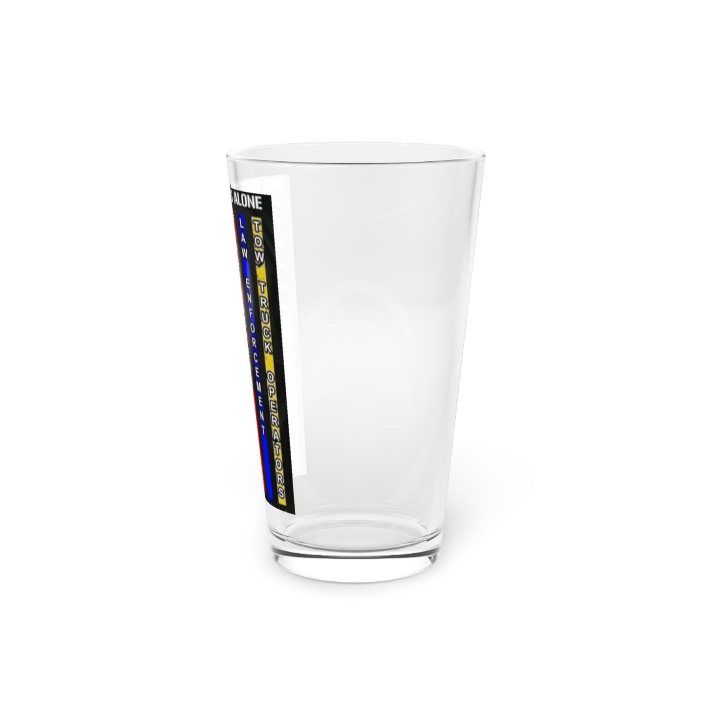 No One Fights Alone Drinking Glass