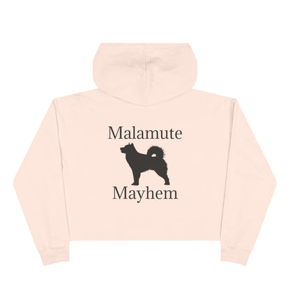 Malamute Mayhem Women's Crop Hoodie
