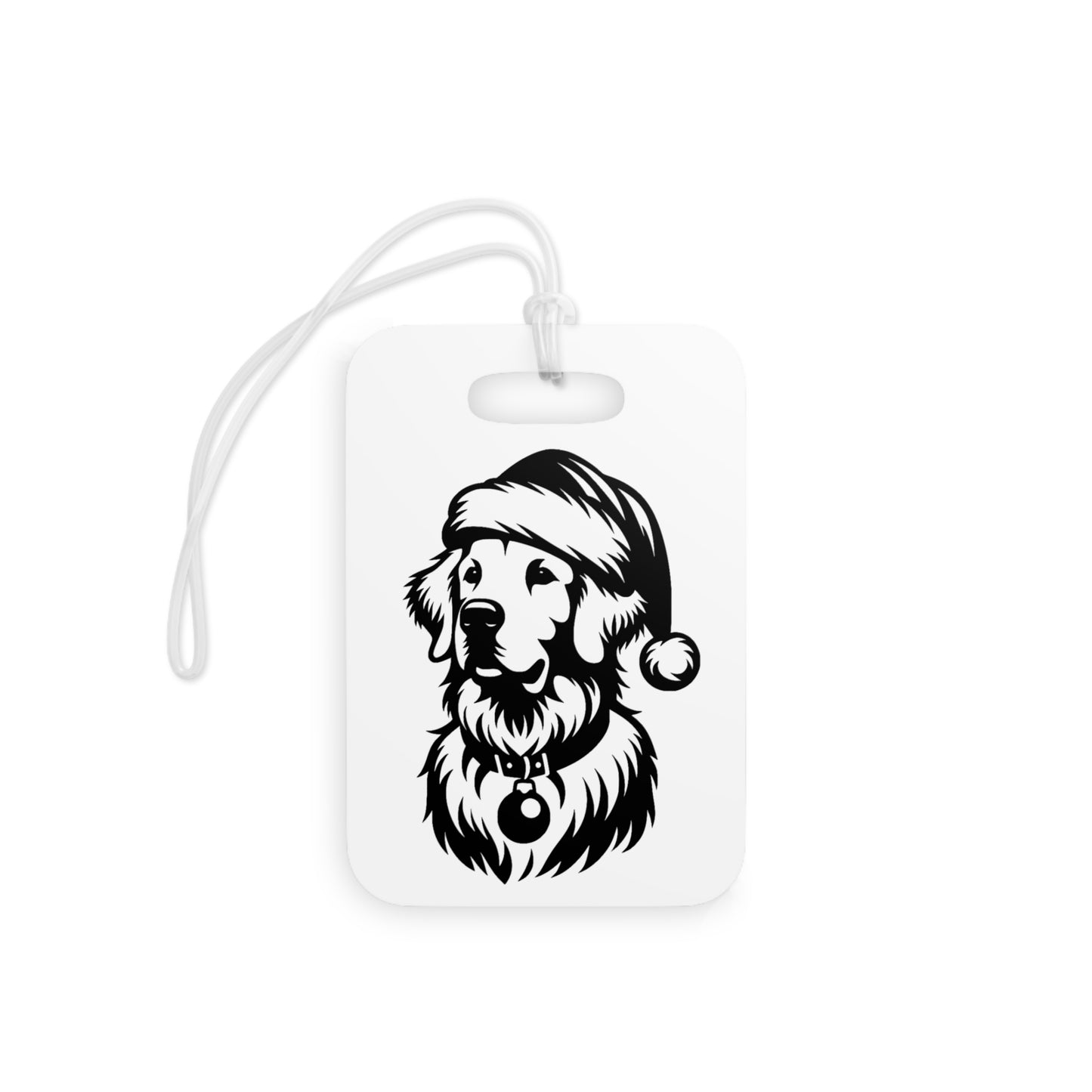 Santa Paws Golden Luggage Tag