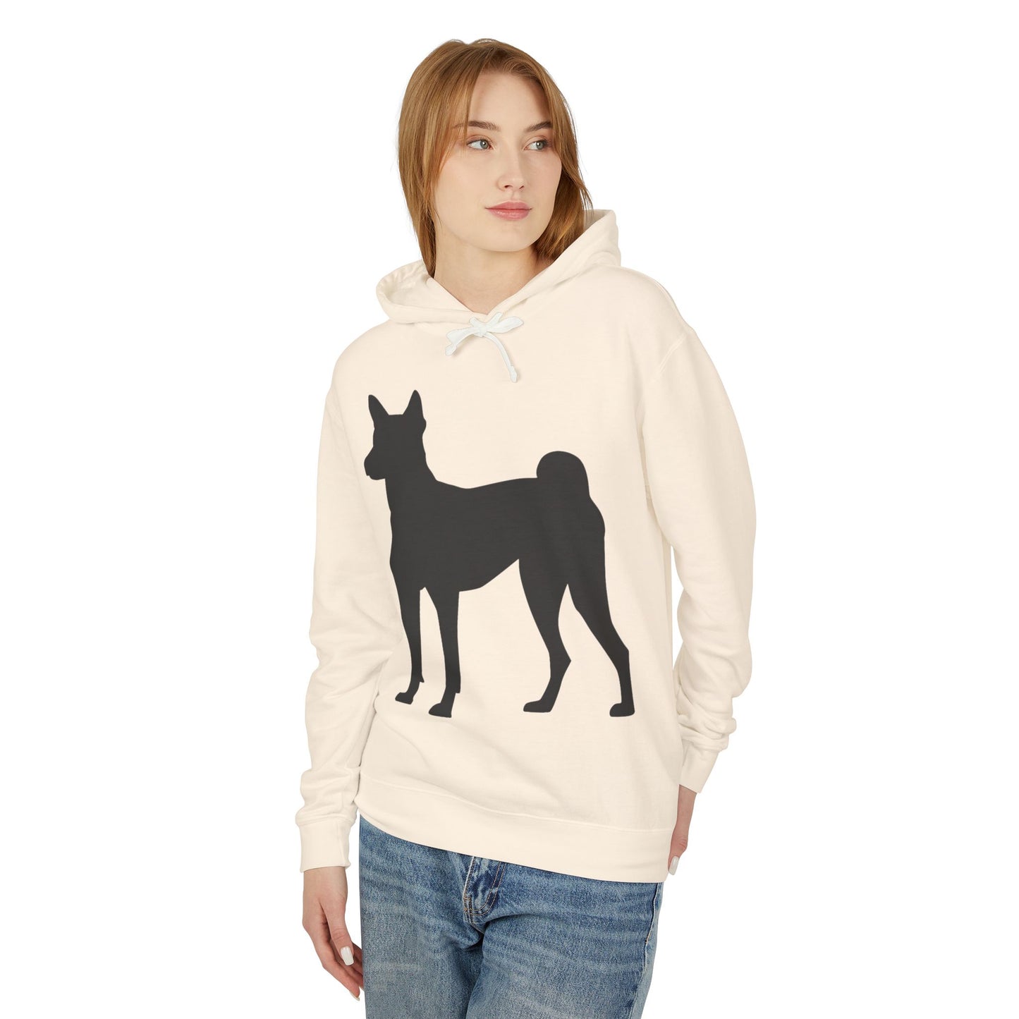 Basenji Silhouette Unisex Lightweight Hoodie