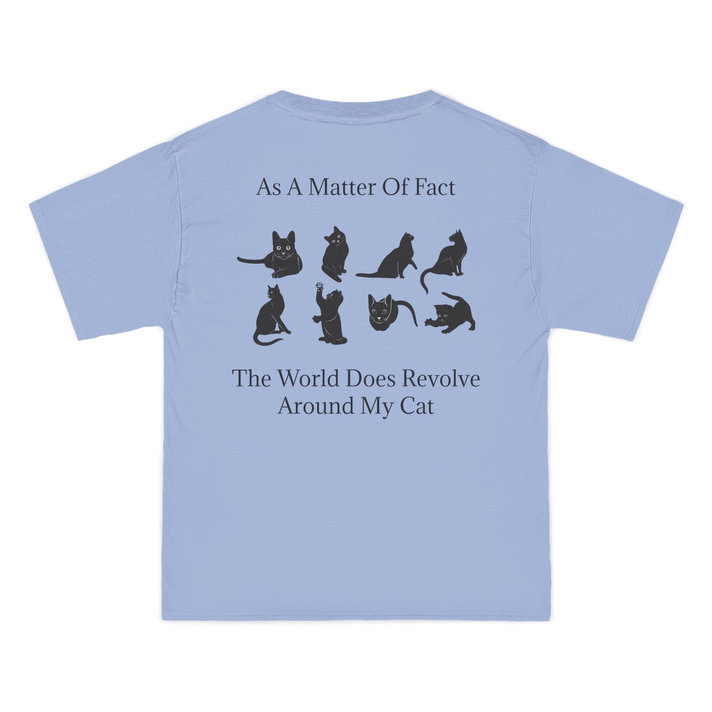 Matter Of Fact Cat Men's Short-Sleeve Crewneck Tee