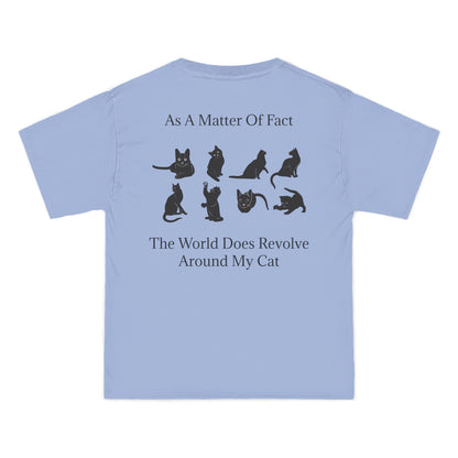 Matter Of Fact Cat Men's Short-Sleeve Crewneck Tee