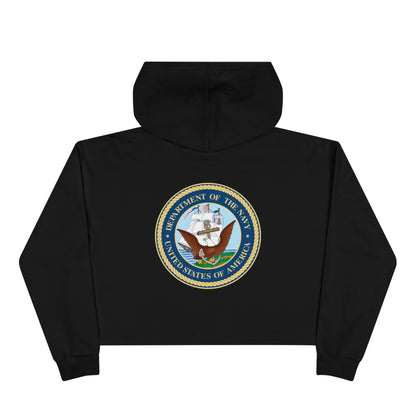 US Navy Women's Crop Hoodie