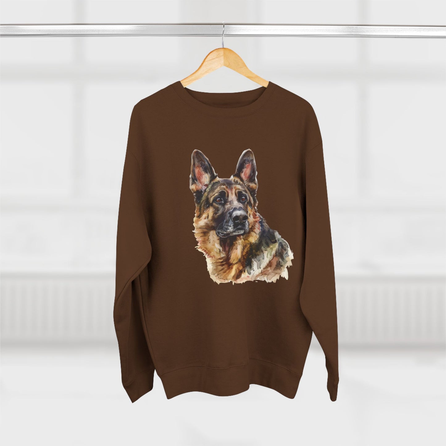German Shepherd Head Unisex Crewneck Sweatshirt