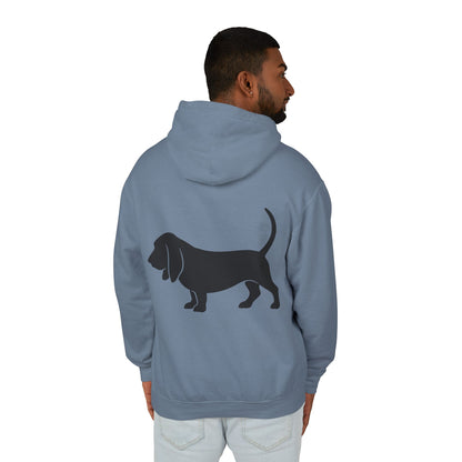 Basset Hound Silhouette Unisex Lightweight Hoodie