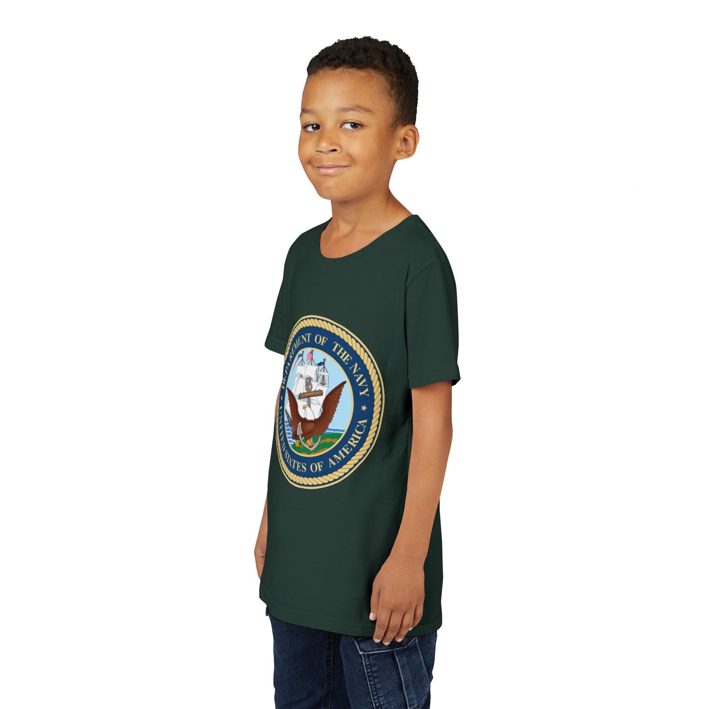 US Navy Youth Unisex Short Sleeve Crewneck Tee