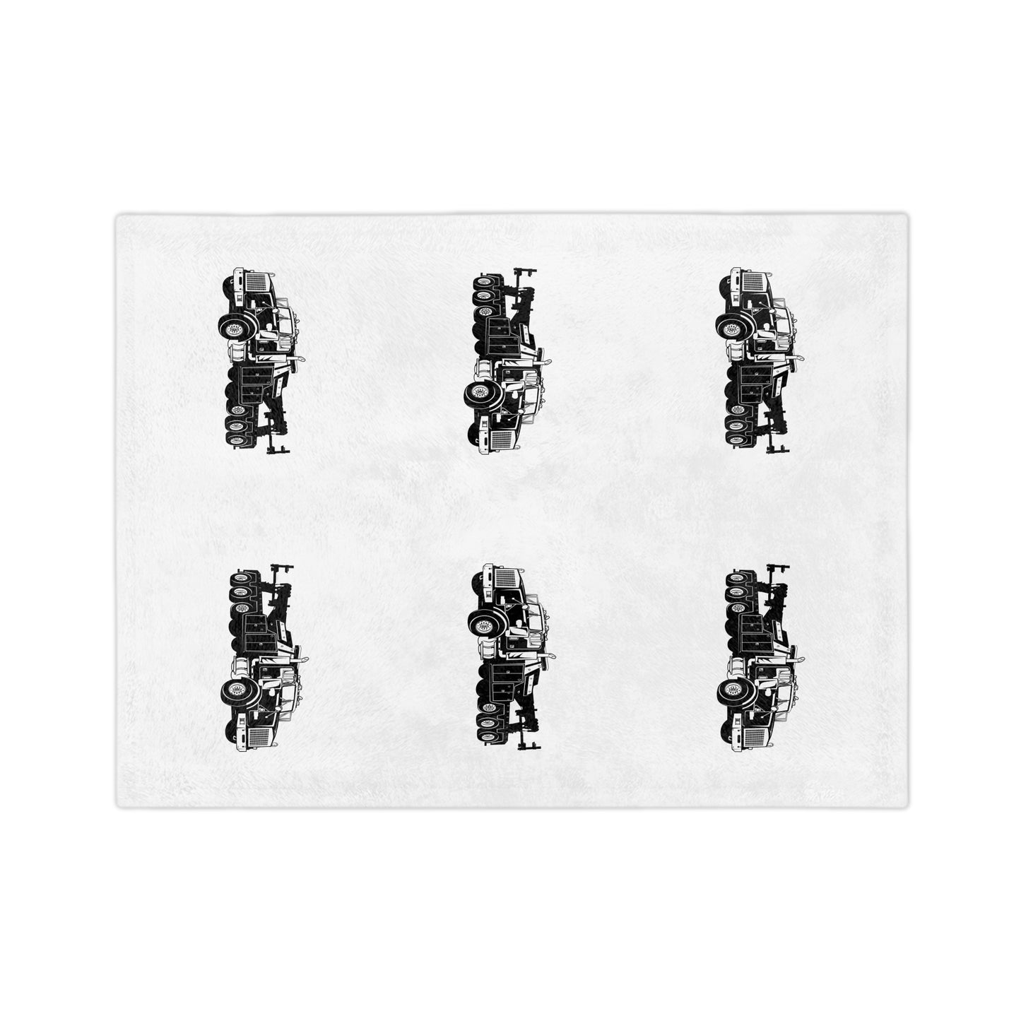 Heavy Tow Truck Velveteen Microfiber Blanket