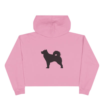 Malamute Silhouette Women's Crop Hoodie