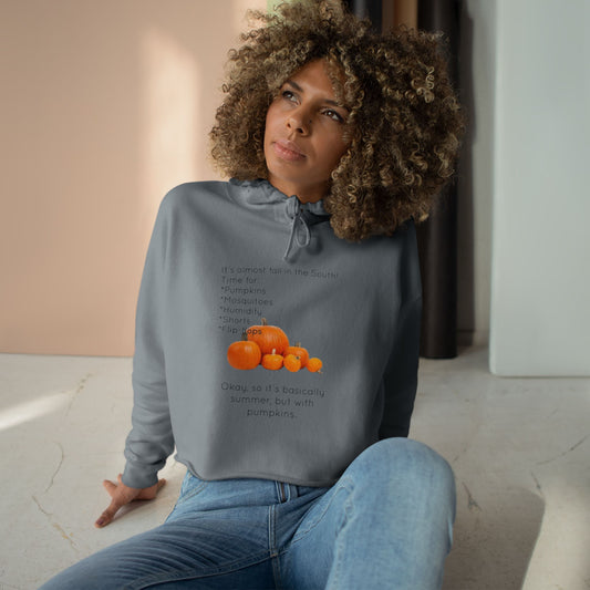 Fall In The South Women's Crop Hoodie