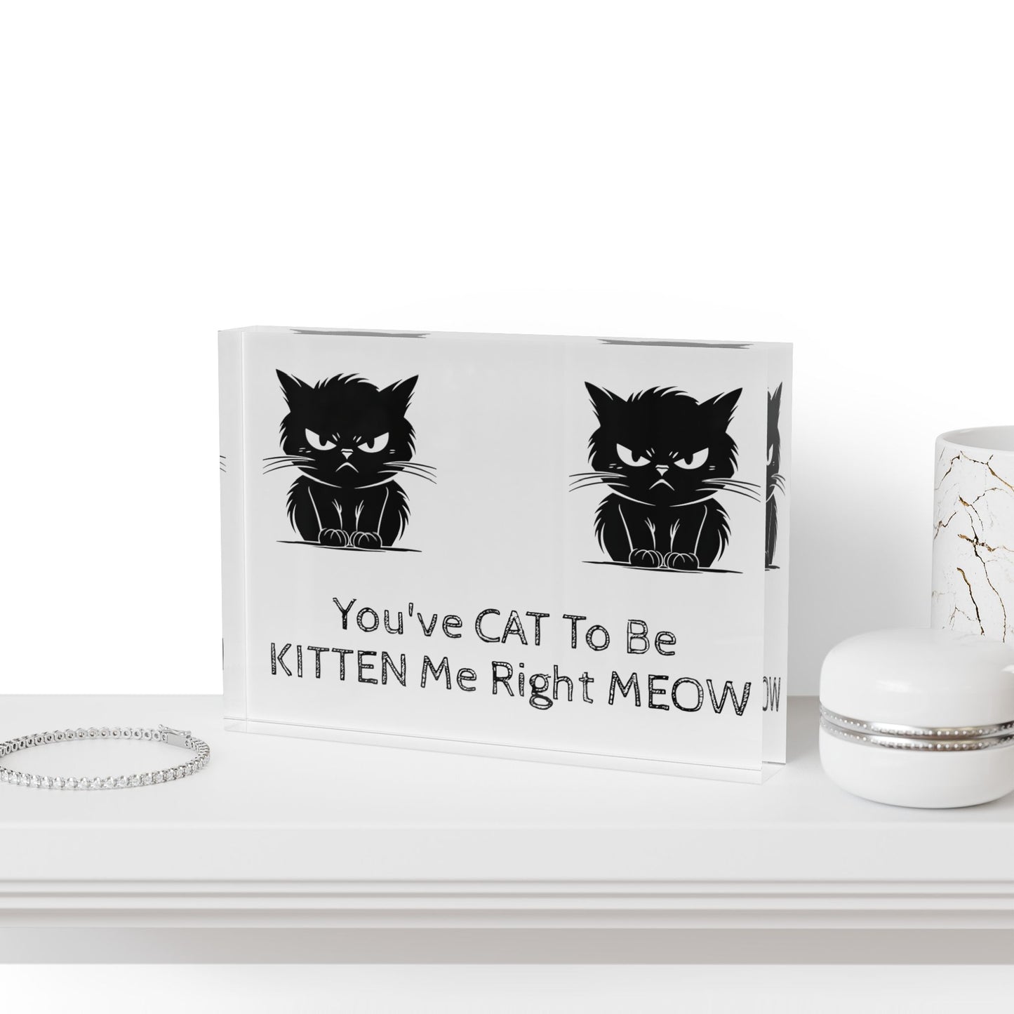 Kitten Me Acrylic Photo Block
