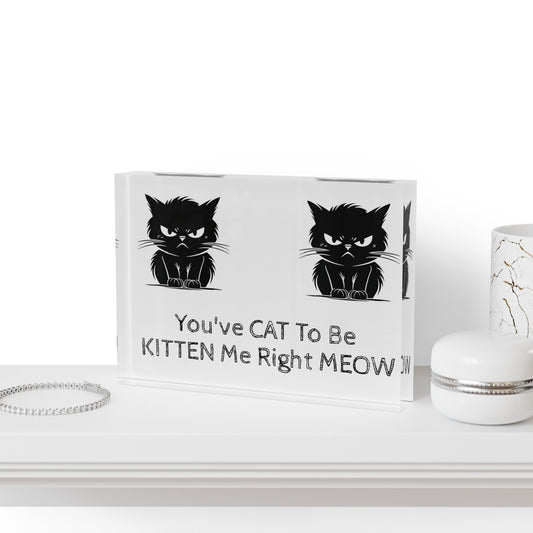 Kitten Me Acrylic Photo Block