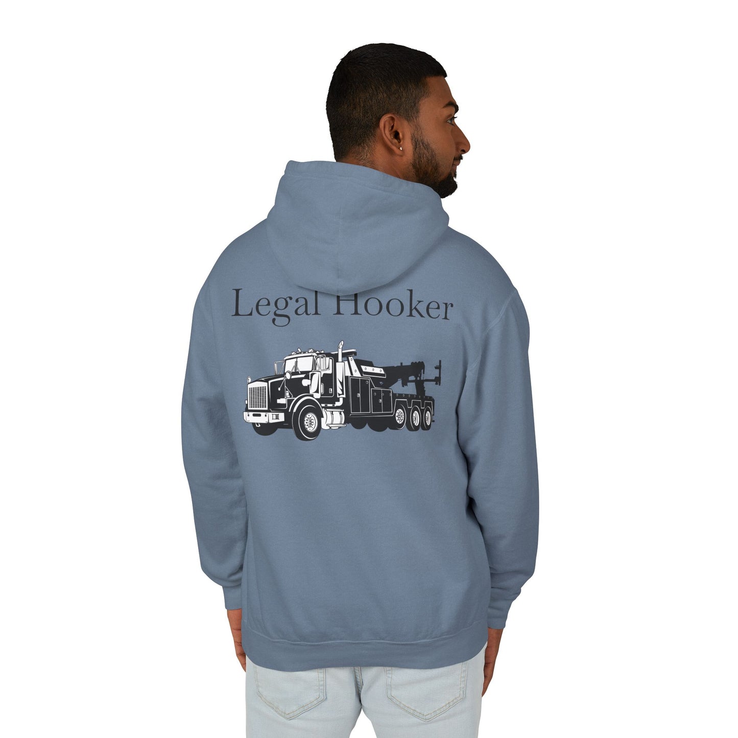 Legal H**ker Heavy Tow Truck Unisex Lightweight Hoodie