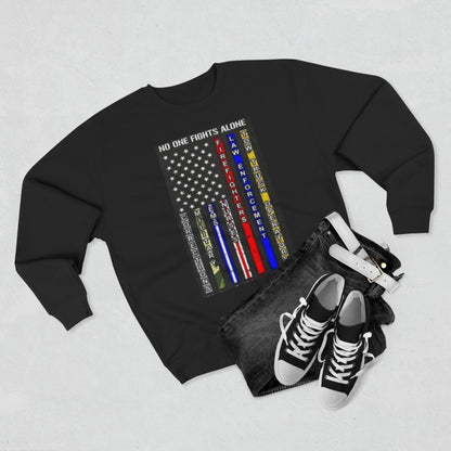No One Fights Alone Unisex Crewneck Sweatshirt