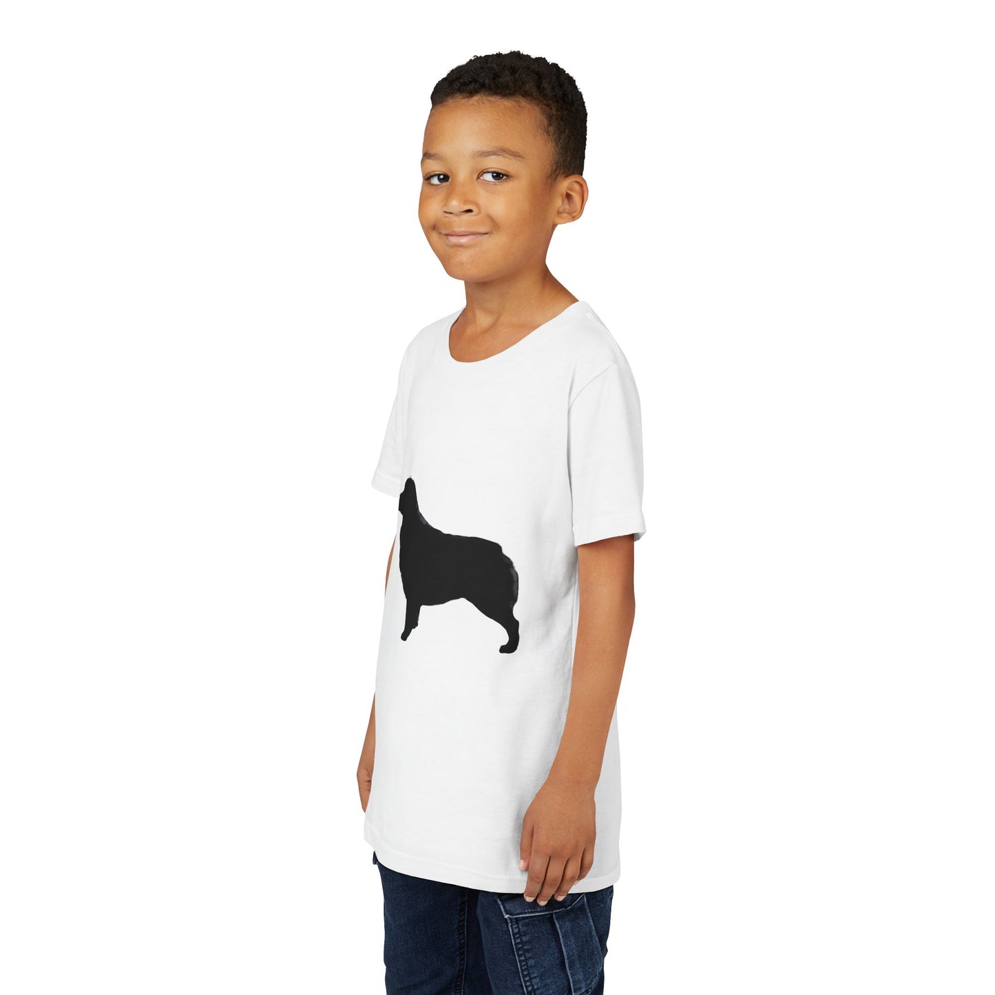 Aussie Silhouette Youth Unisex Short Sleeve Crewneck Tee