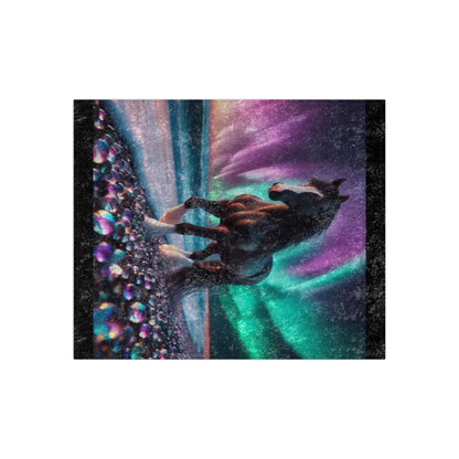 Midnight Magic Crushed Velvet Blanket