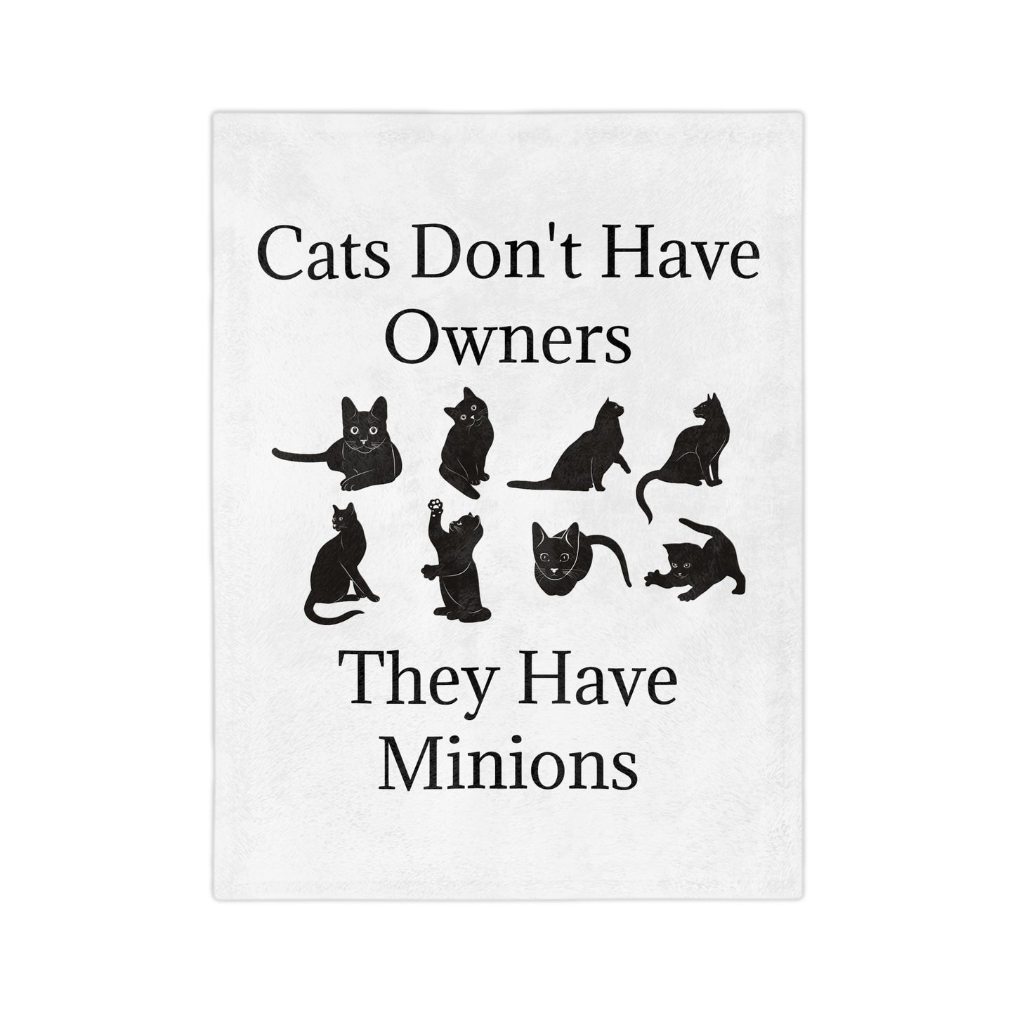 Cat Minions Velveteen Microfiber Blanket