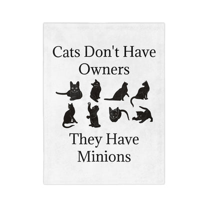Cat Minions Velveteen Microfiber Blanket