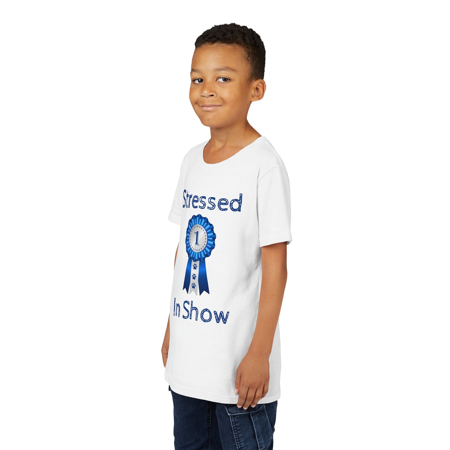 Stressed In Show Youth Unisex Short Sleeve Crewneck Tee