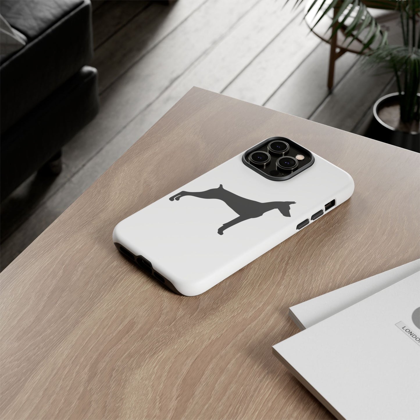 Doberman Silhouette iPhone Case