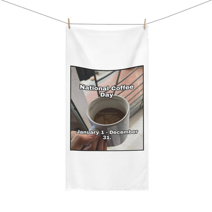 National Coffee Day Mink-Cotton  Beach Towel