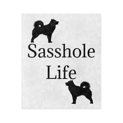 Sasshole Life Velveteen Microfiber Blanket