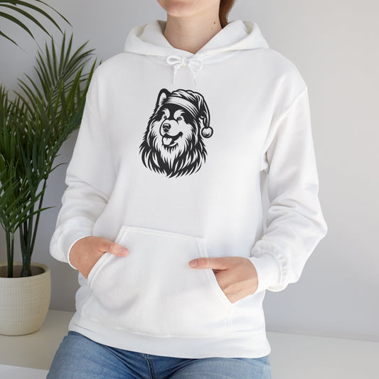 Santa Paws Malamute Unisex Hoodie