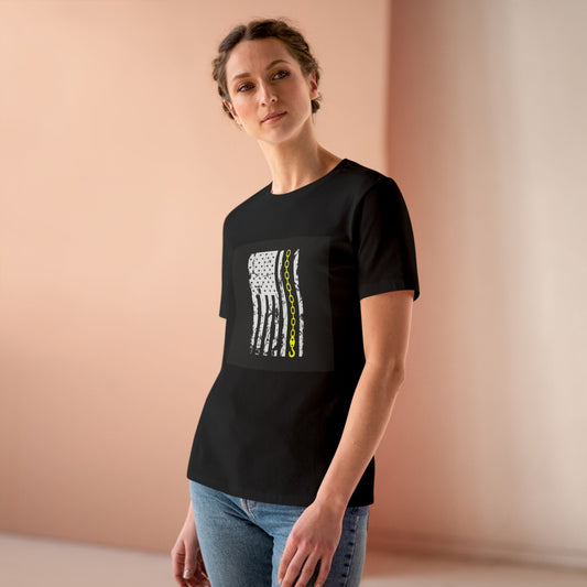 Thin Yellow Line Women's Short Sleeve Crewneck Tee